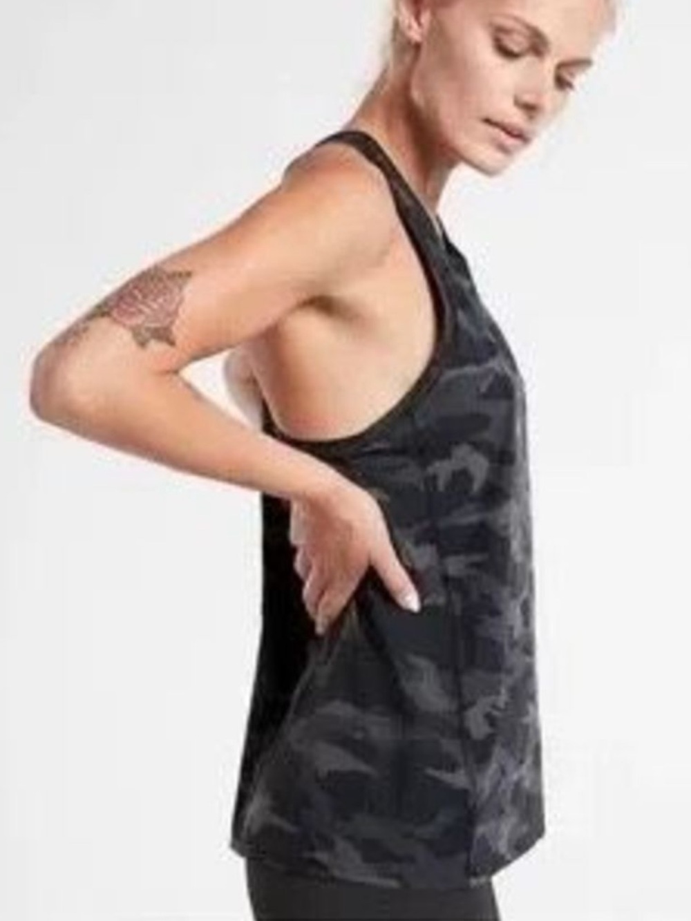 ATHLETA Ultimate Camo Racerback Train Tank - Picture 2 of 9